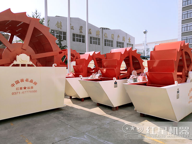 輪斗洗石機(jī)車間展示，規(guī)格多