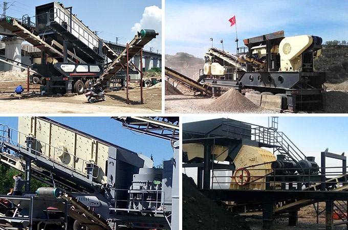 紅星移動式碎石機械作業(yè)現(xiàn)場集合 紅星移動式碎石機械作業(yè)現(xiàn)場集合