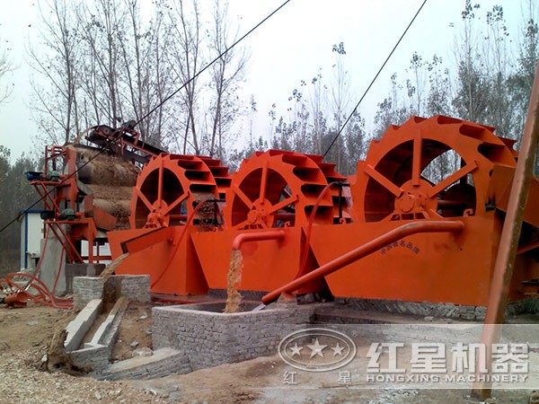 紅星洗砂機(jī)現(xiàn)場(chǎng)