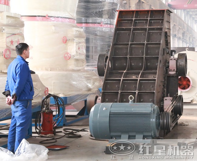 雙級(jí)粉碎機(jī)，安裝完畢