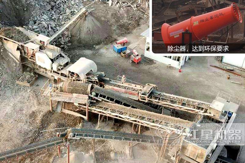 建筑垃圾俯視全景，達到環(huán)保要求