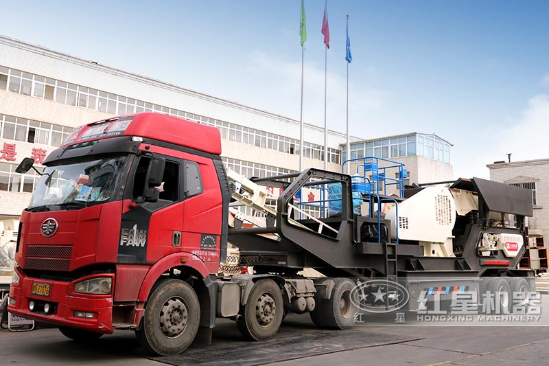 輪胎移動破碎機(jī)發(fā)貨中，歡迎來廠參觀