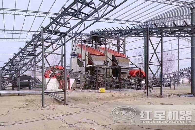 開封客戶水洗砂現(xiàn)場(chǎng)