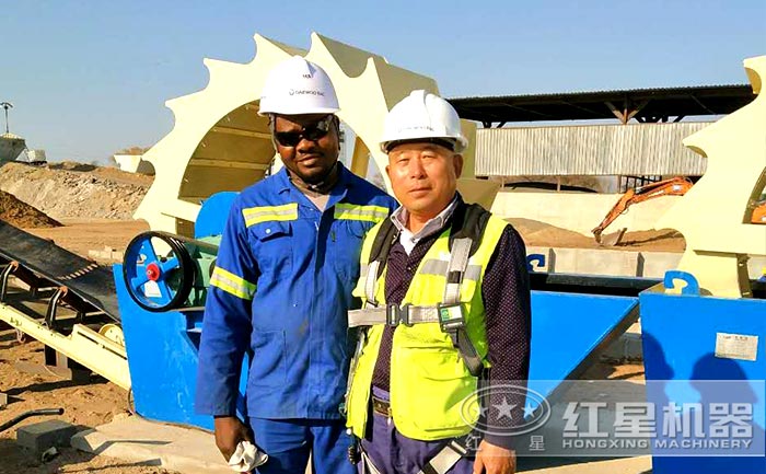 紅星洗石機(jī)客戶(hù)現(xiàn)場(chǎng)