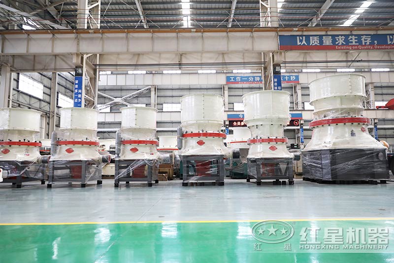 圓錐式破碎機(jī)，對硬度較大的河卵石破碎效果更佳