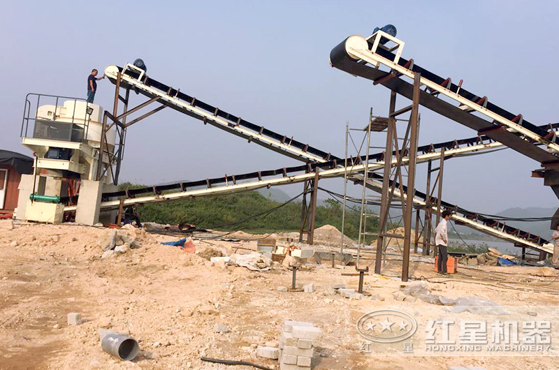 小規(guī)模河卵石破碎生產線