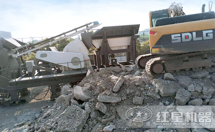 混凝土破碎機(jī)，破碎物料細(xì)節(jié)