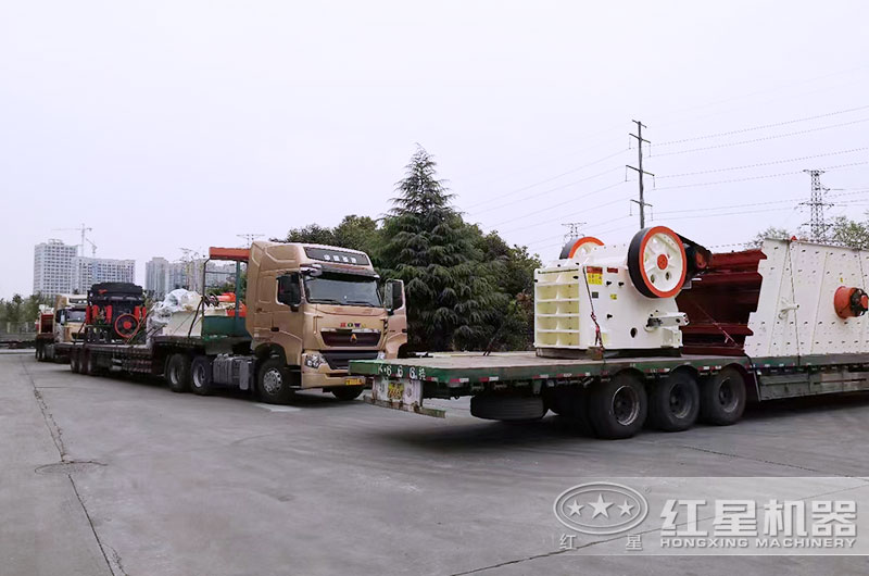 整套采石場生產(chǎn)線設備發(fā)貨